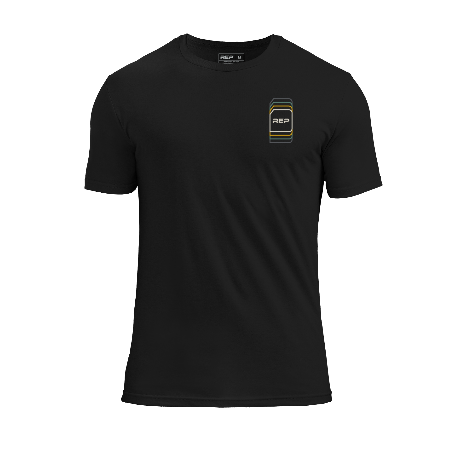 Repetition Tri-Blend Crew T-Shirt - Heather Black/Tan / X-Small